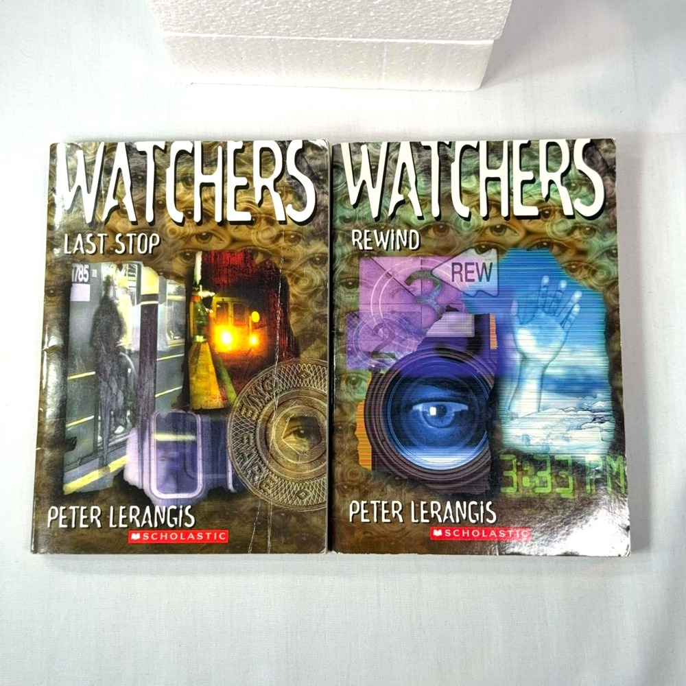 Watchers Book Series Lot 2 Peter Lerangis Last Stop Rewind Scholastic
